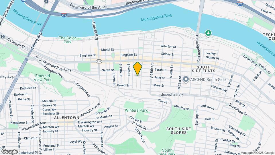 147 S 16th St, Unit 1 Map and Location Details