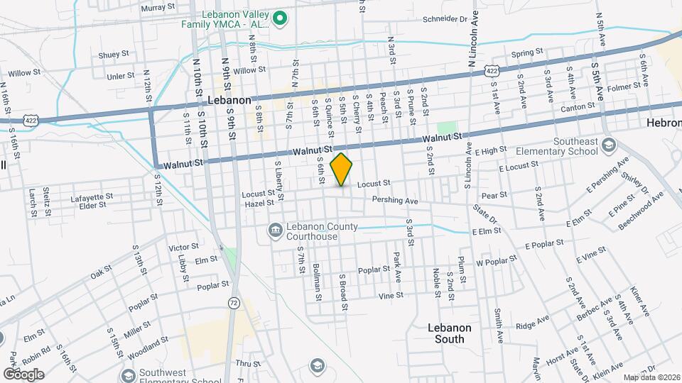 515 Pershing Ave Map and Location Details