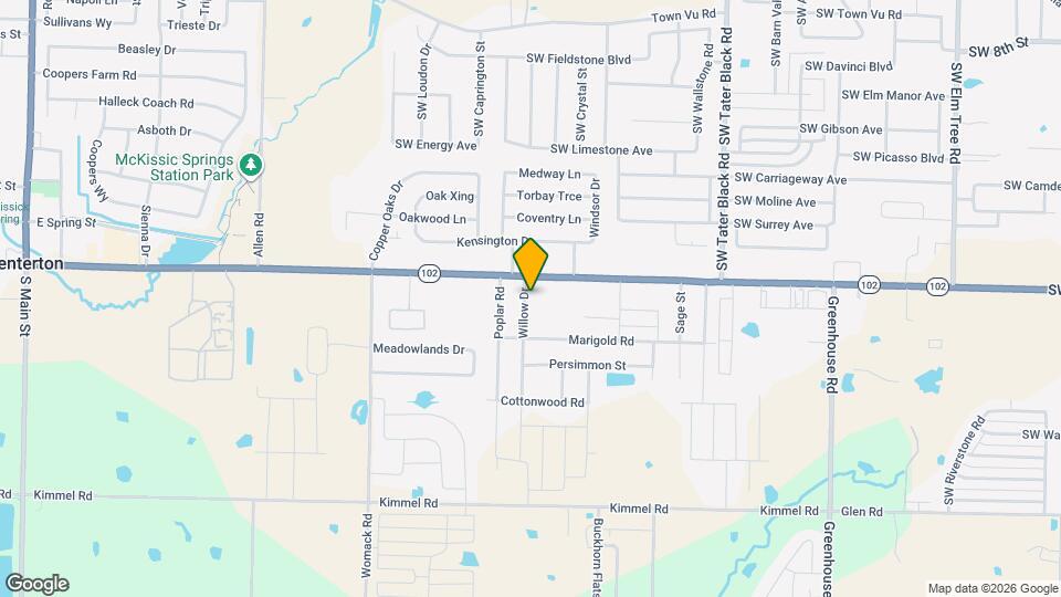 121 Willow Dr Map and Location Details