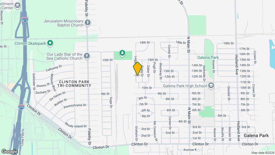 1208 Leggett Dr Map and Location Details