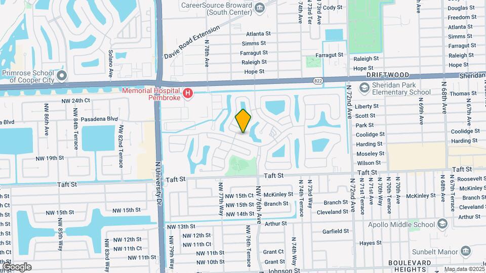 7610 NW 20th Dr Map and Location Details