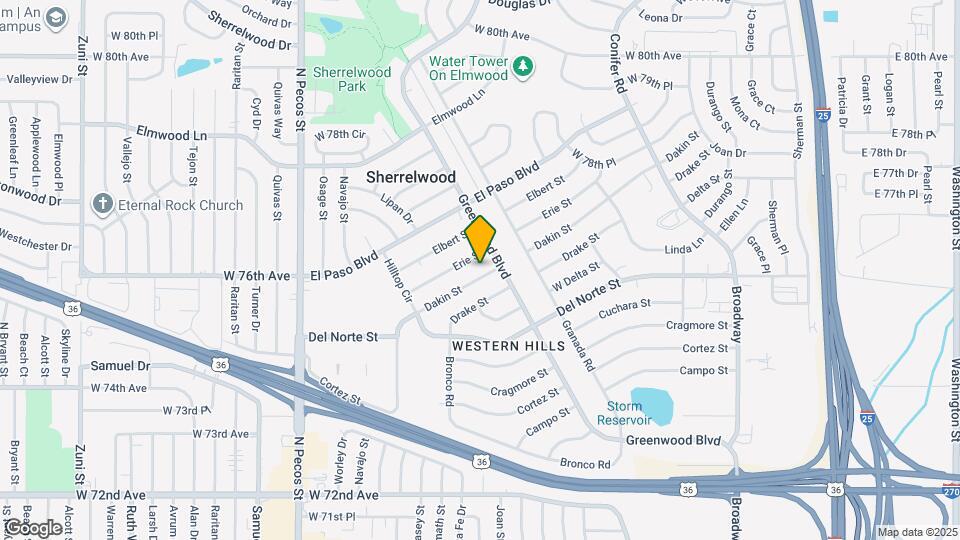 921 Dakin St Map and Location Details