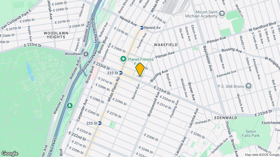 775 E 233rd St Map and Location Details