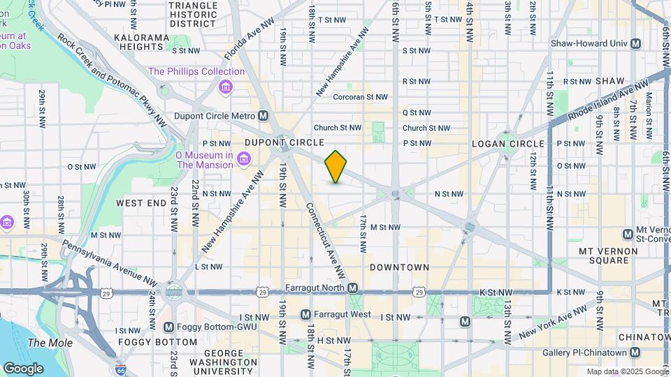 1745 N St NW, Unit 403 Mapa y Detalles de la Ubicación