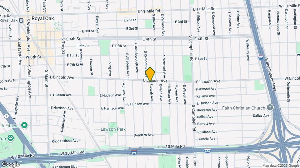 1220 E Lincoln Ave Map and Location Details