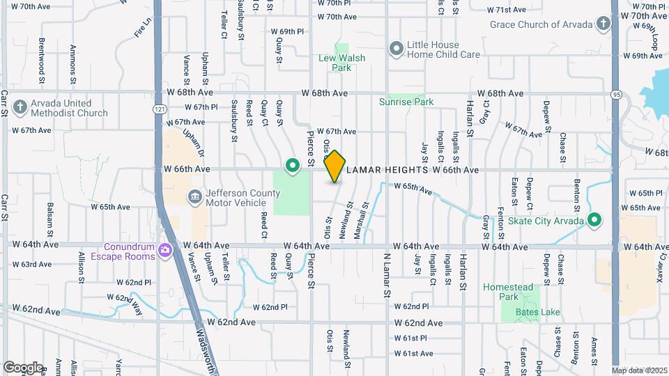 6527 Otis St Map and Location Details