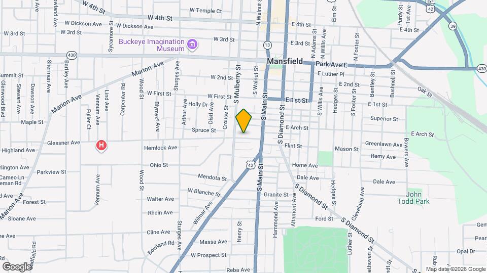 44 Glessner Ave Map and Location Details