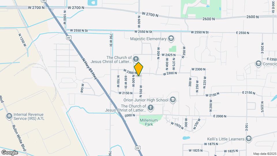 2273 N 550 W Map and Location Details