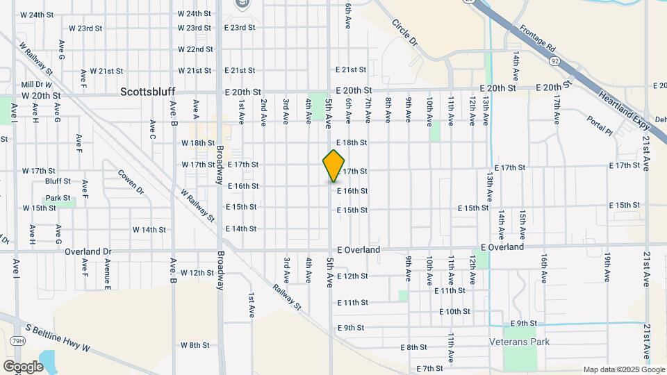 1601 5th Ave Map and Location Details