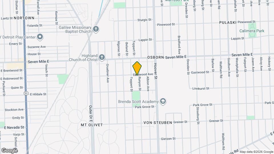 18709 Runyon St Map and Location Details