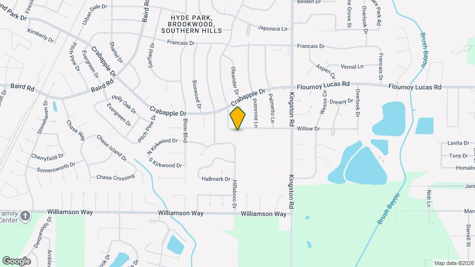 1021 Willow Dr Map and Location Details