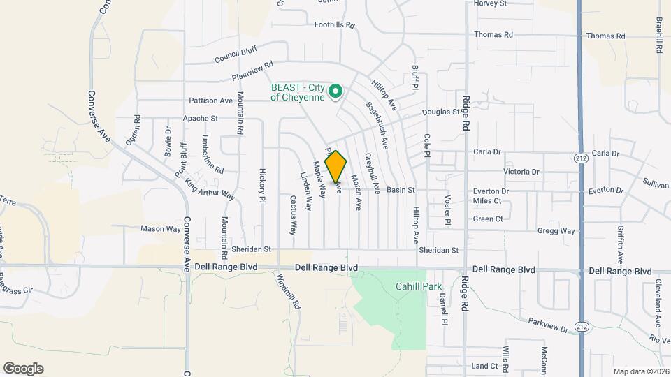 5002 Pineridge Ave Map and Location Details