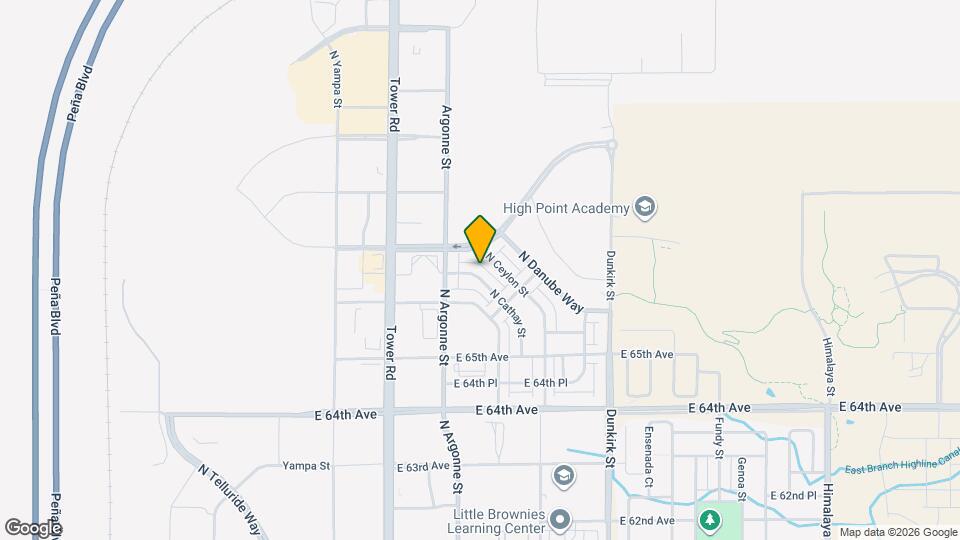 18901 E 66th Pl Map and Location Details