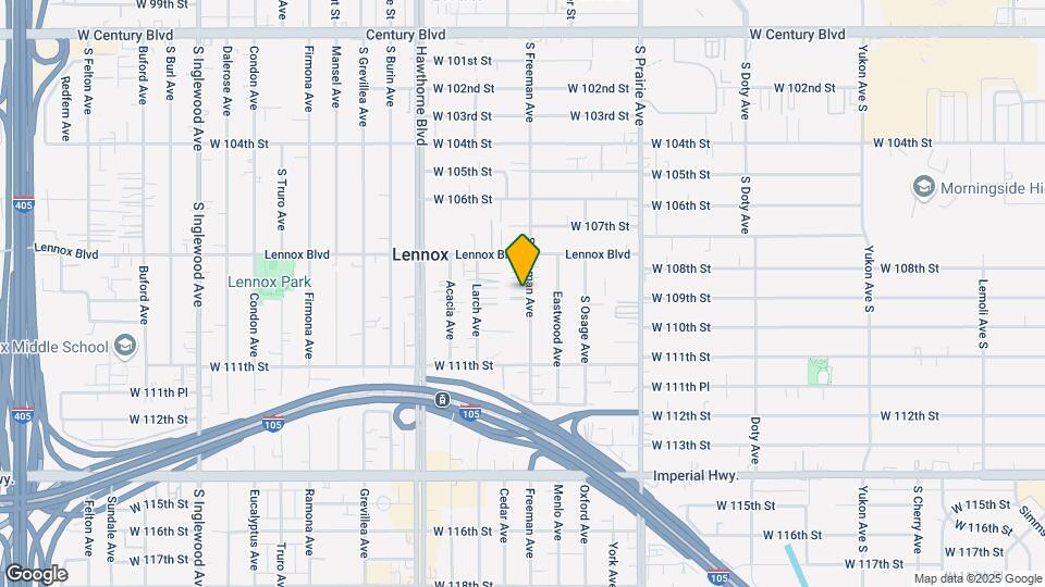10907 Freeman Ave Mapa y Detalles de la Ubicación