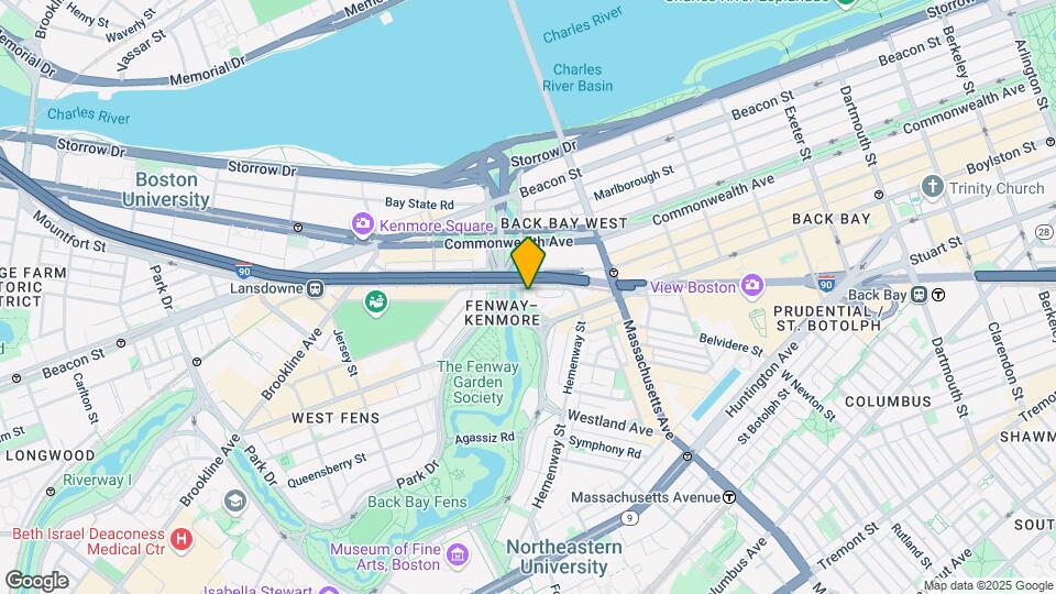 60 Charlesgate E, Unit J4 Map and Location Details
