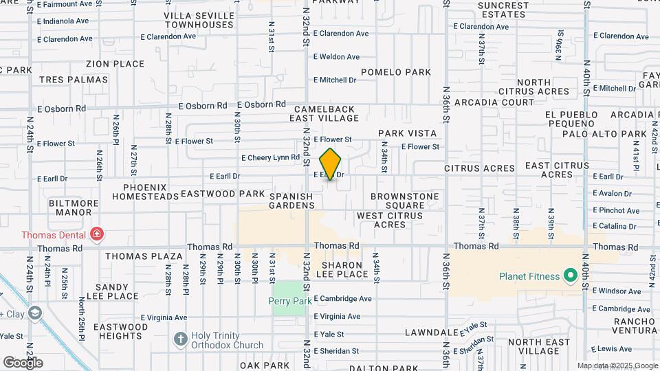 3227 E Earll Dr Map and Location Details