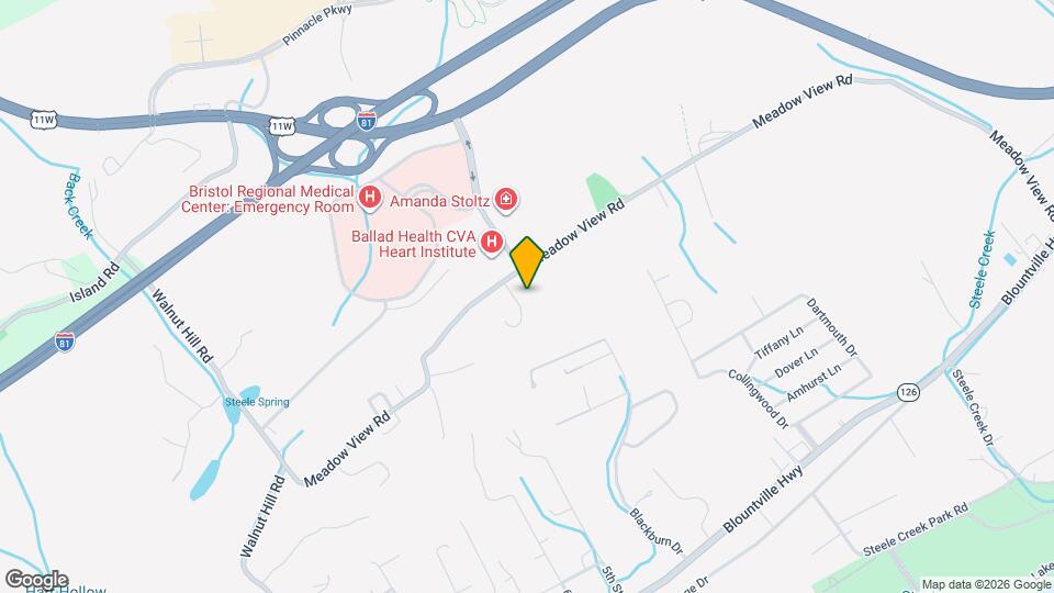721 Meadow View Rd Map and Location Details