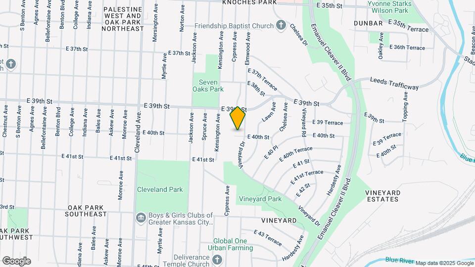 4516 E 40th St Map and Location Details