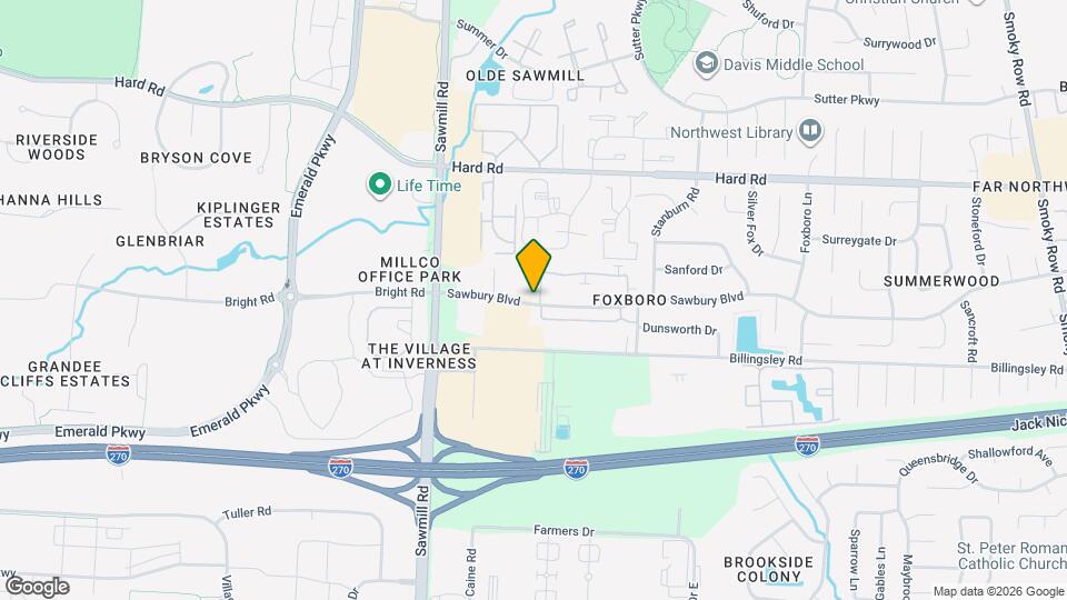 2666 Sawbury Blvd, Unit 2666 Map and Location Details