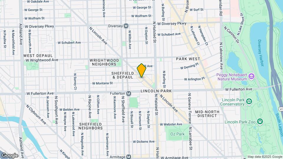 2464 N Lincoln Ave Map and Location Details