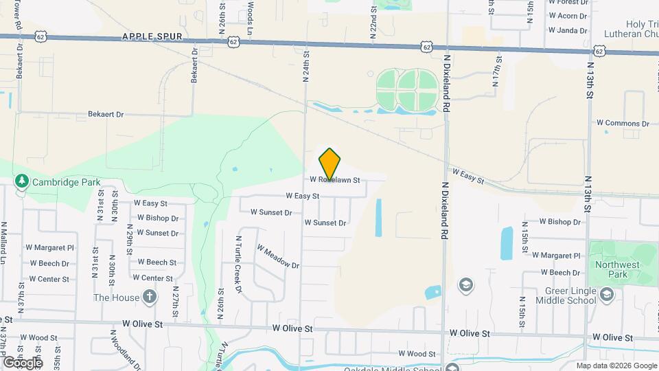 2306 W Roselawn St Map and Location Details