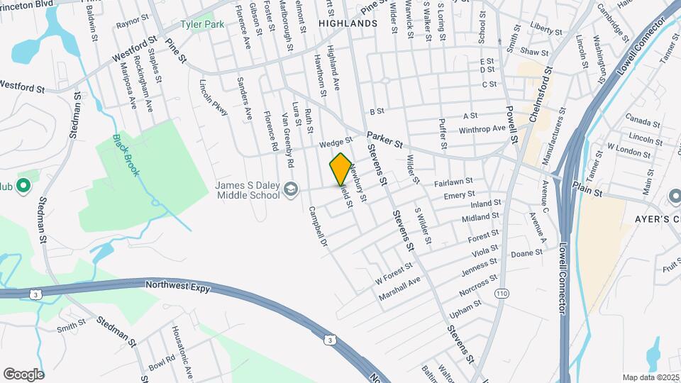 79 Fairfield St, Unit 79 Fairfield St Lowell MA Map and Location Details