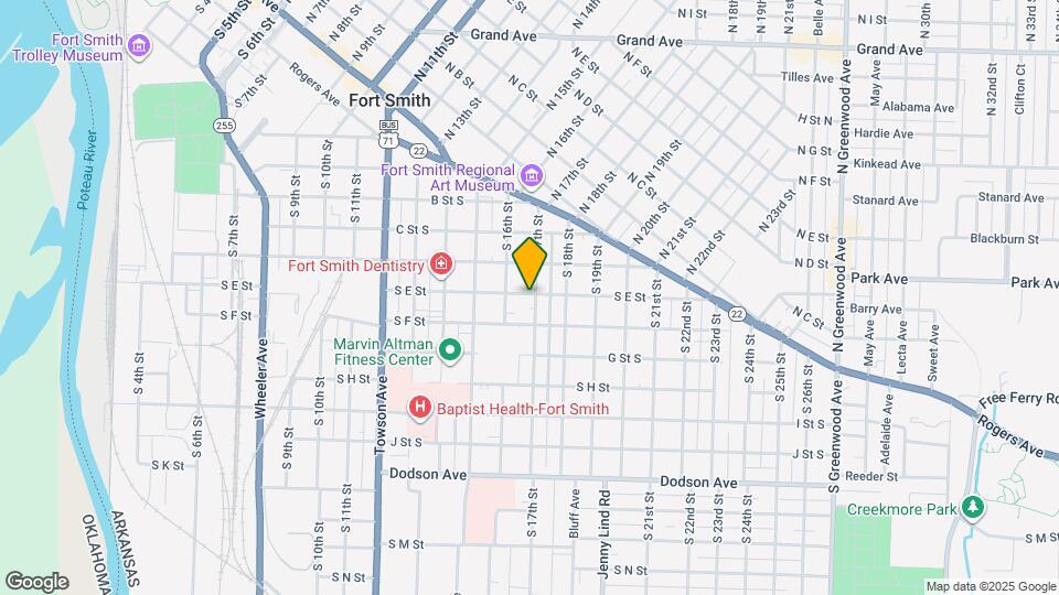 600 S 17th St Map and Location Details