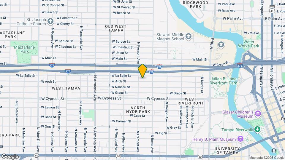 1725 W Arch St Map and Location Details