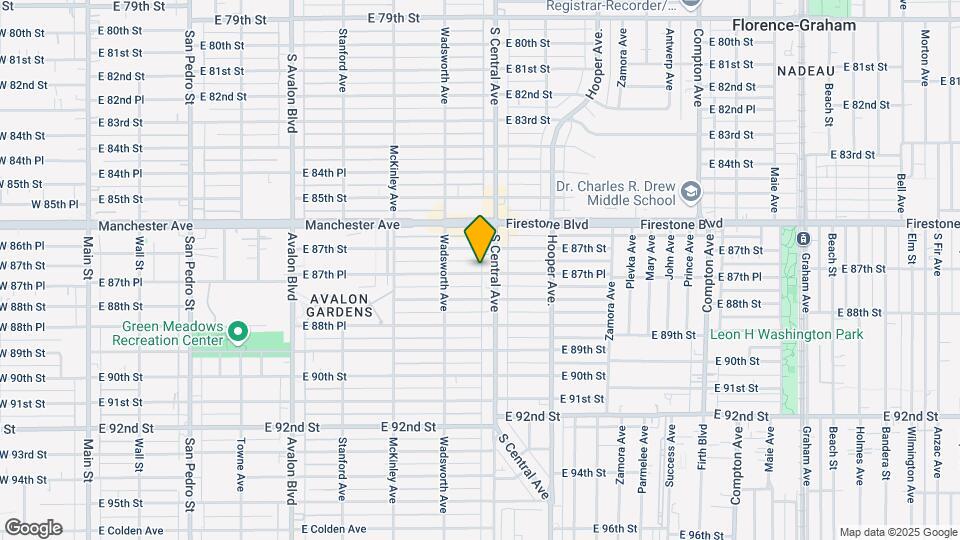 943 E 87th Pl Map and Location Details