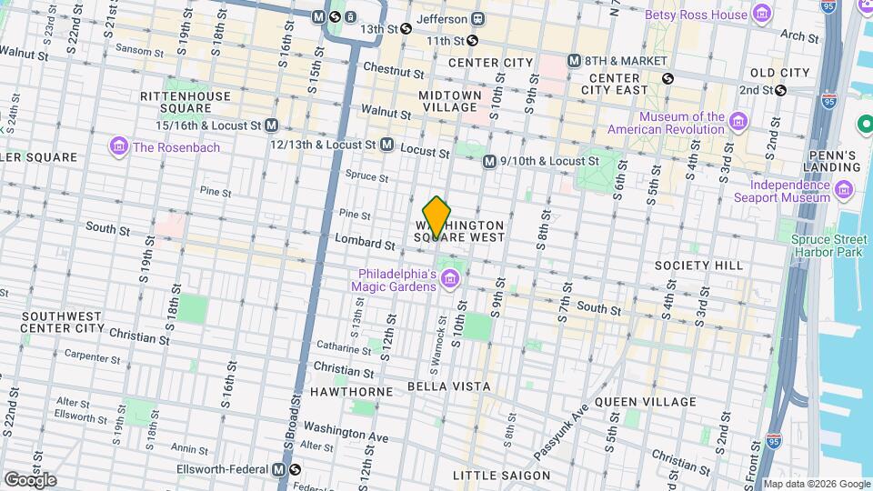411 S 11th St Map and Location Details