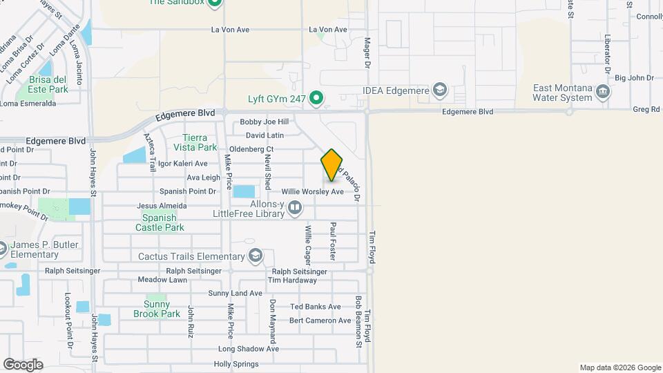 14925 Willie Worsley Ave Map and Location Details