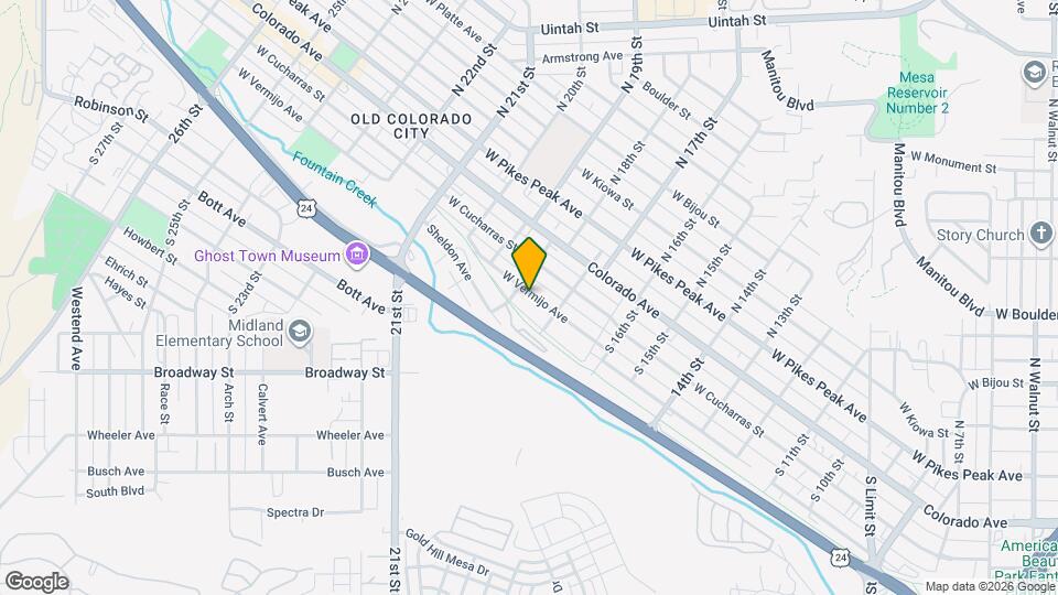 1723 W Vermijo Ave Map and Location Details
