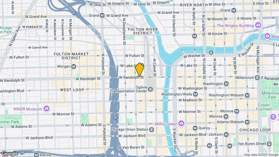 620 W Randolph St Map and Location Details