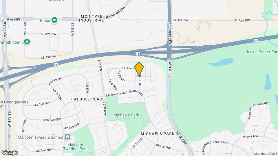 4308 70 St NW Map and Location Details