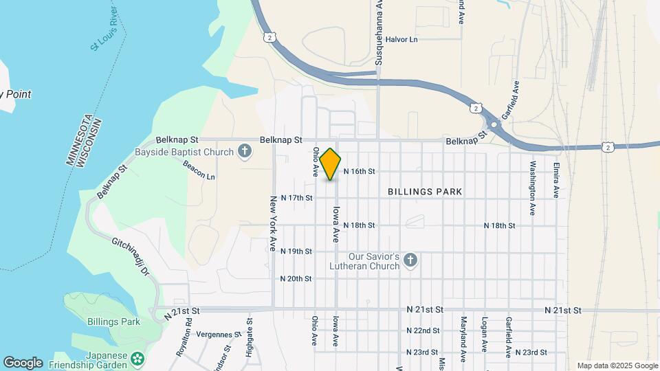 1613 Iowa Ave, Unit Upper Level Map and Location Details