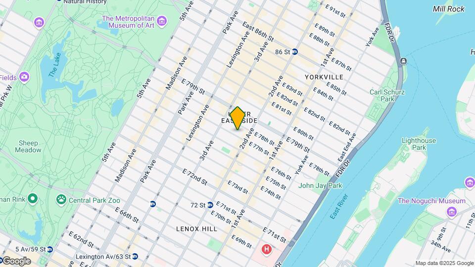 241 E 77th St Mapa y Detalles de la Ubicación