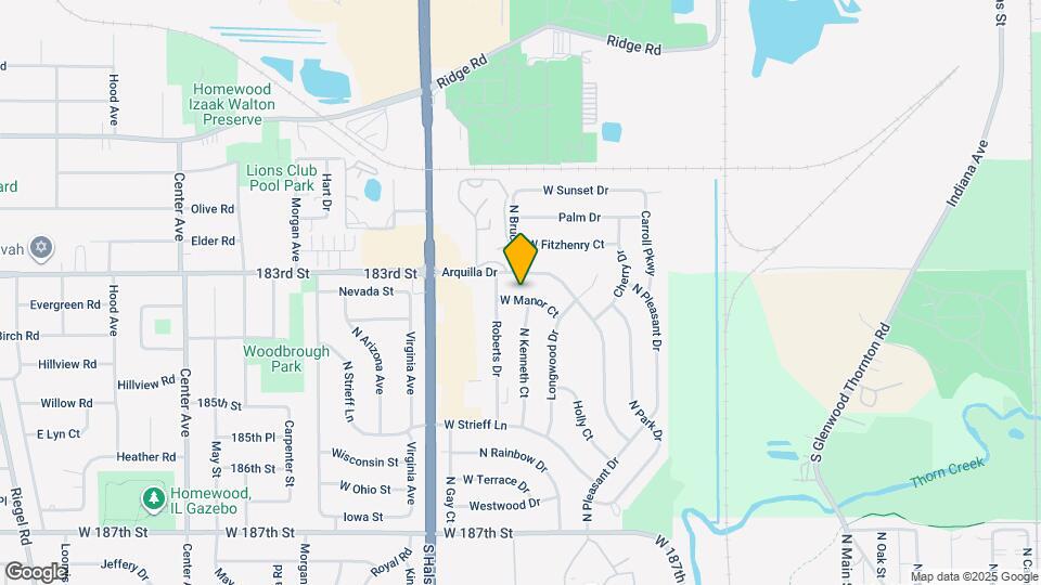 825 W Manor Ct Map and Location Details