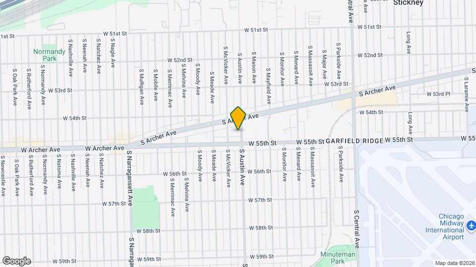 5432 S Austin Ave, Unit 1 Map and Location Details