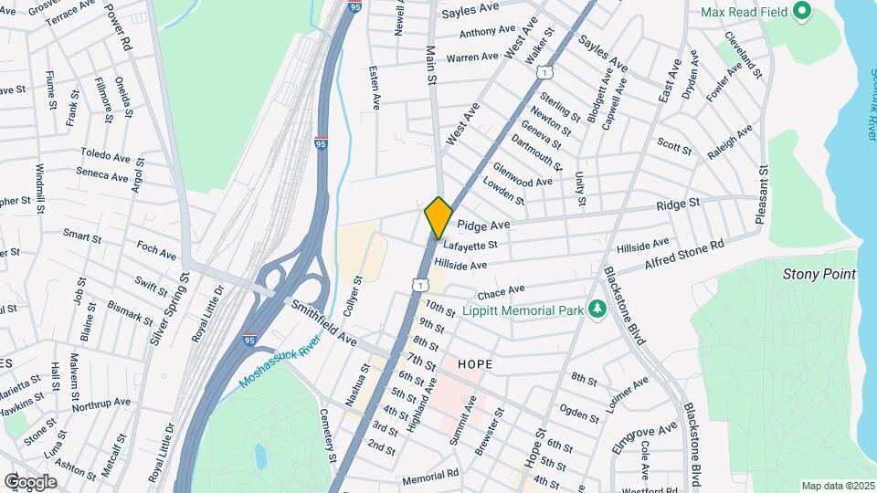 590 Pawtucket Ave Map and Location Details
