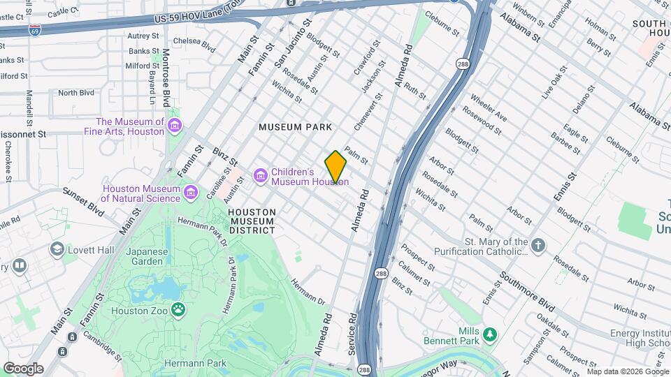 1821 Prospect St Map and Location Details