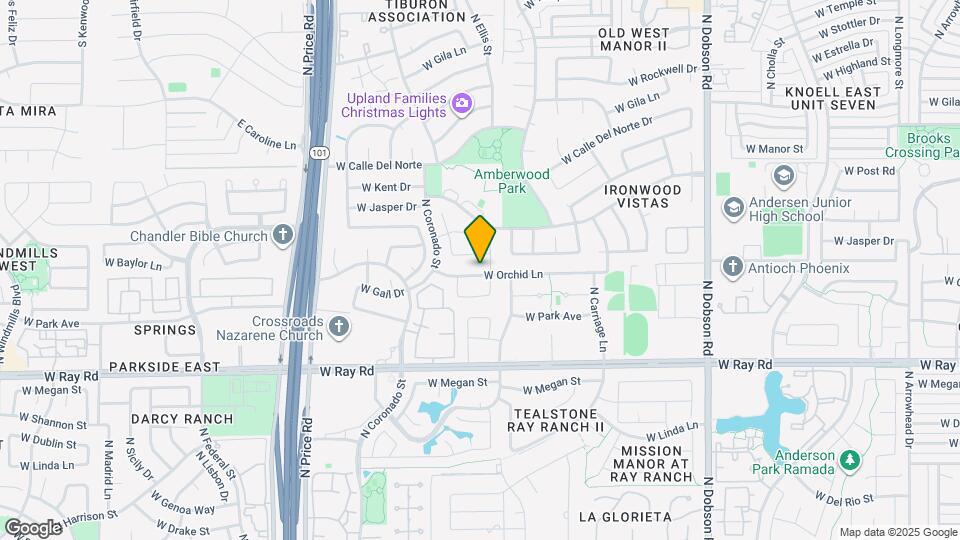 2534 W Orchid Ln Map and Location Details