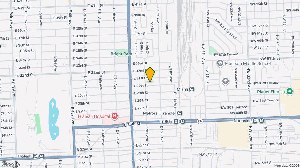 925 E 30th St Mapa y Detalles de la Ubicación