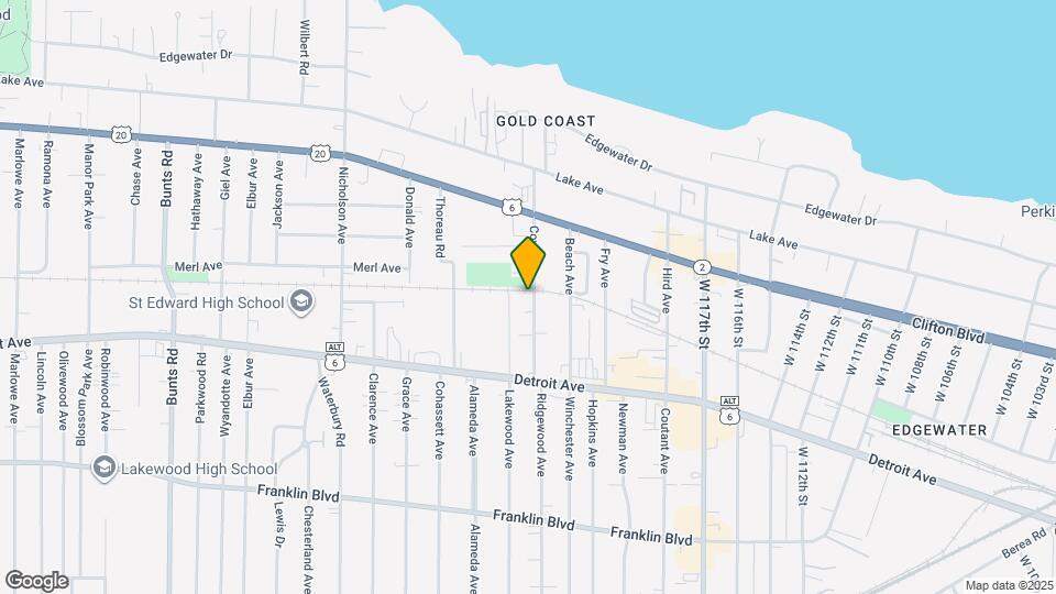 1314 Cove Ave Map and Location Details