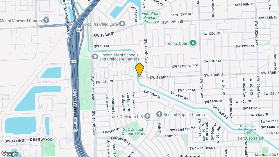 18672 SW 136th St Map and Location Details
