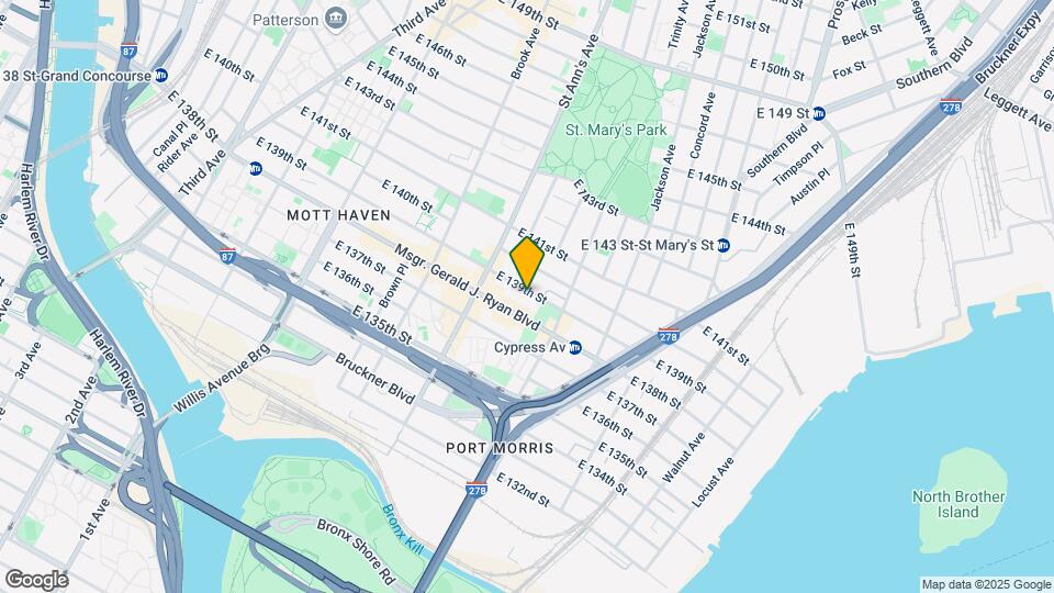 602 E 139th St Mapa y Detalles de la Ubicación