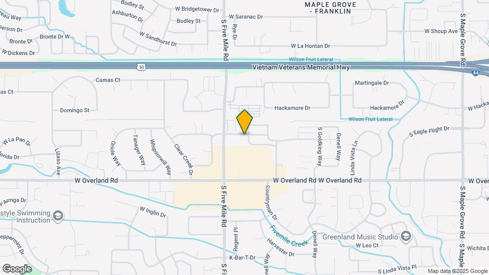 10497 W Bantam St Map and Location Details