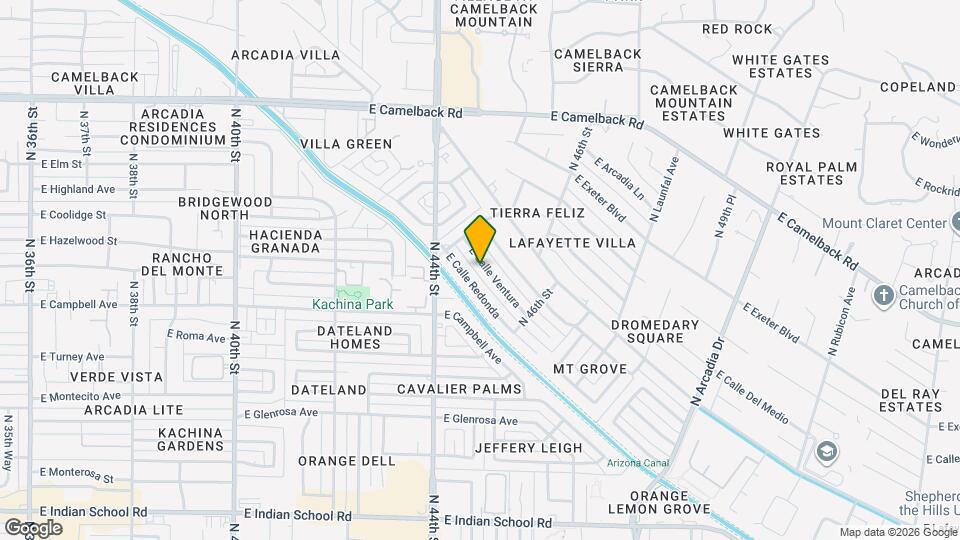 4535 E Calle Ventura Map and Location Details