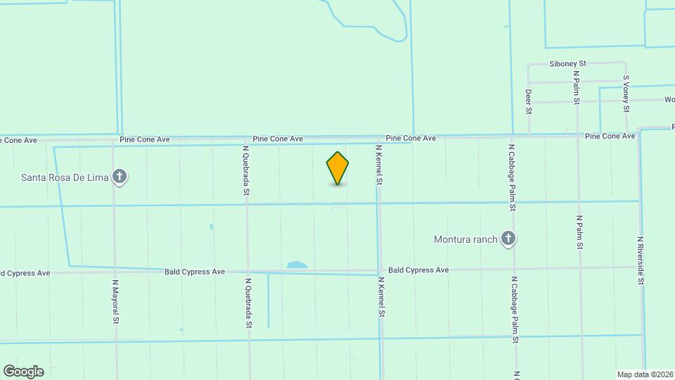 820 N Trebol St Map and Location Details