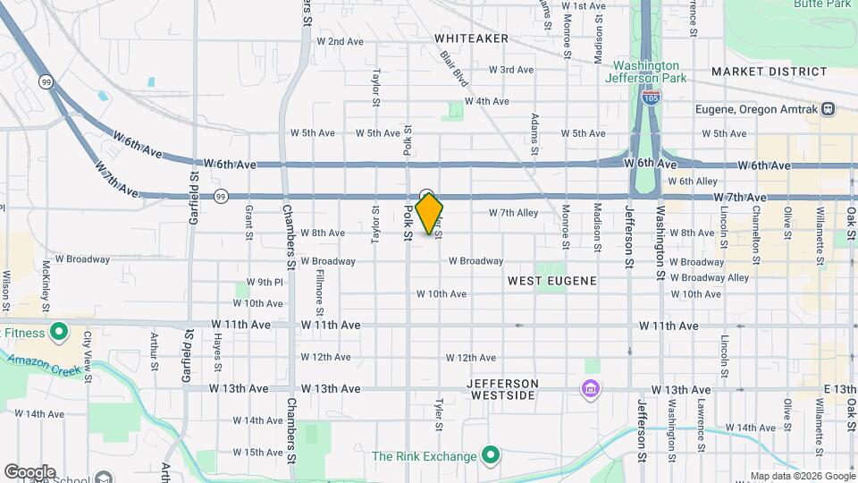 1232 W 8th Ave Map and Location Details