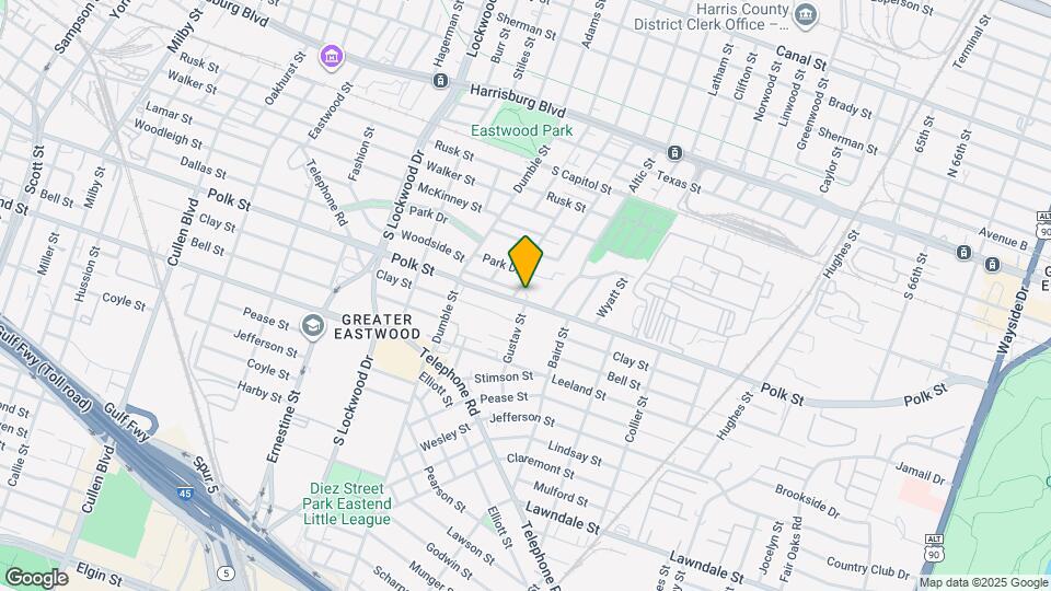 5009 Polk St Map and Location Details